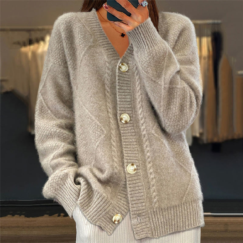 ウィメンズ ロングスリーブ ニット カーディガン